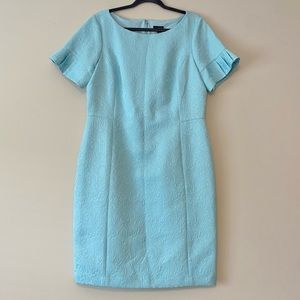 Talbots Light Blue Textured Dress